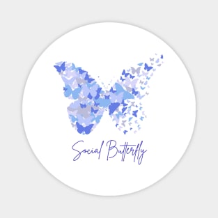 Social Butterfly Personality v2 Magnet